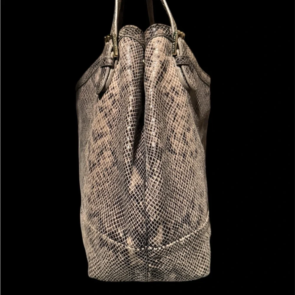 Tory Burch Python Embossed Shoulder Bag EUC - Picture 3 of 9